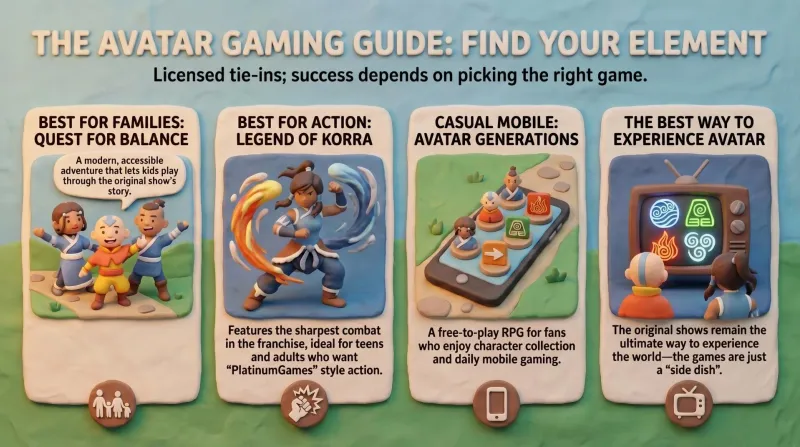 Every Avatar Video Game, Ranked: Are They Worth Playing?