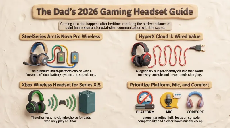 Best Gaming Headsets for Dads (2026 Buyer's Guide)