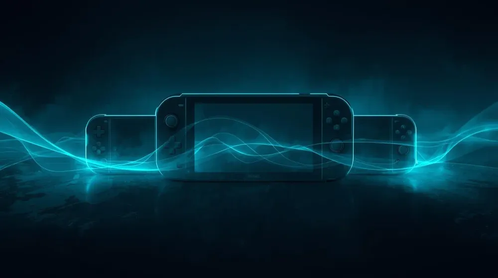 Nintendo Switch 2, PlayStation Portal, ROG Xbox Ally X, and Steam Deck OLED on a living-room table