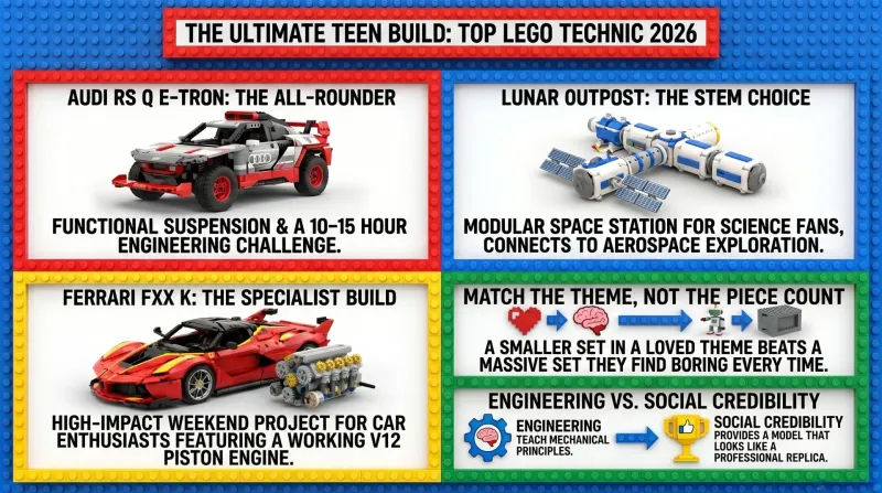 Best LEGO Sets for Teens 2026: Technic & Gaming Picks