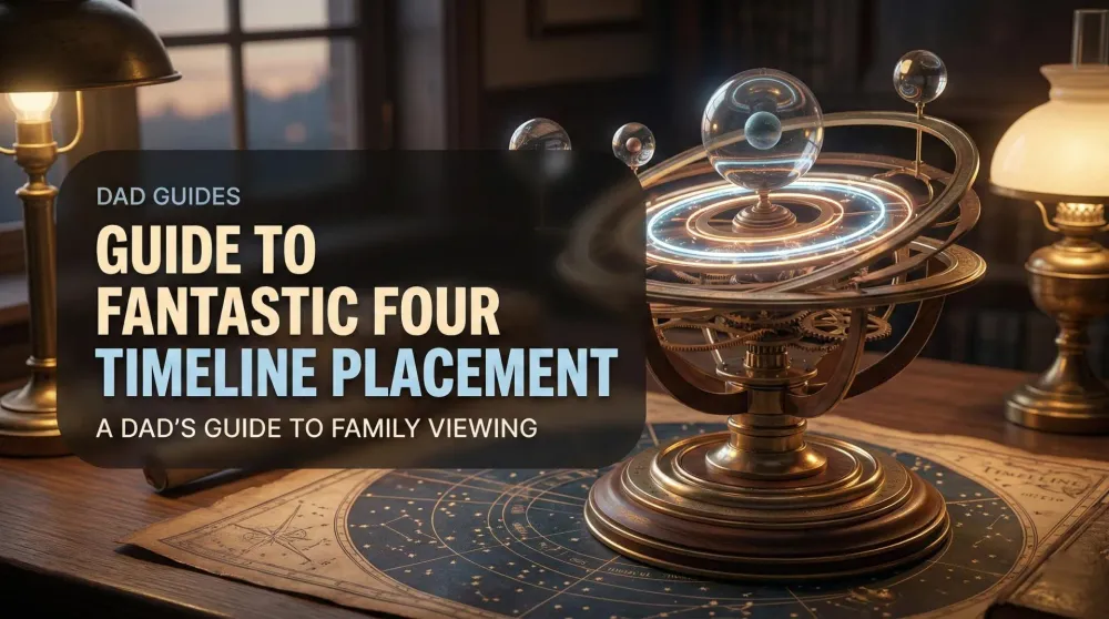 Fantastic Four in retro style – family-friendly Marvel multiverse scene