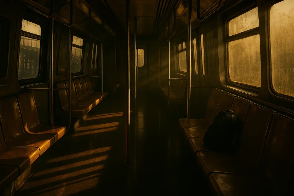 Book cover of Gone Tomorrow by Lee Child showing a subway train in motion