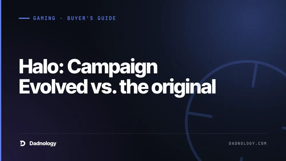 Dadnology title card: Halo: Campaign Evolved vs. the original — What's new, and why it's on PlayStation