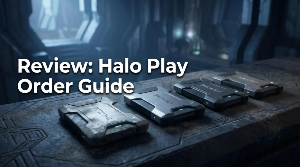 A Halo timeline chart showing every game from Reach to Halo Infinite in order