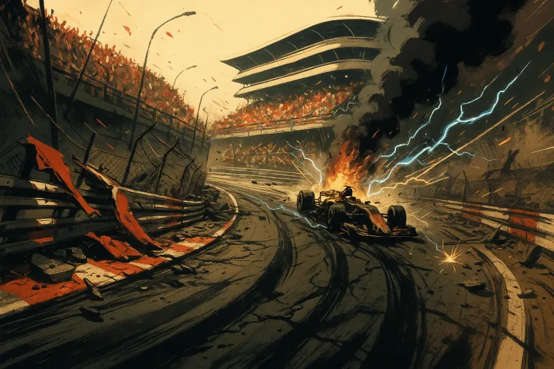 Tony Stark in the Iron Man armor facing the villain Whiplash