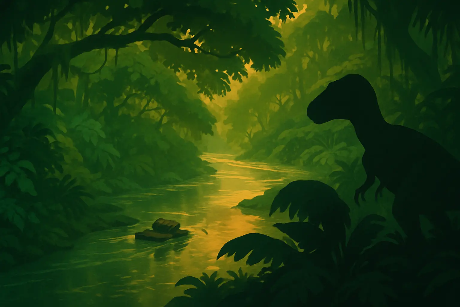 Darius and the Nublar Six tracking dinosaurs in Chaos Theory Season 2