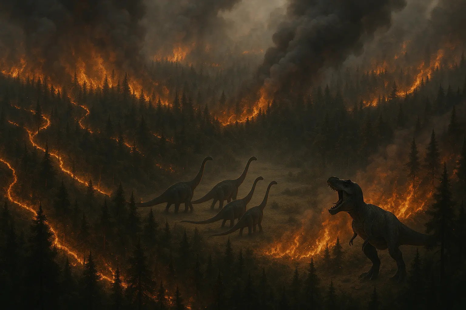 Dinosaurs and humans sharing a chaotic world in Jurassic World Dominion