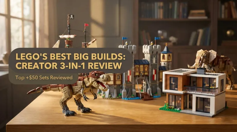 A Deep Dive into LEGO's Best Big Builds: Reviewing the Top Creator 3-in-1 Sets ($50+)