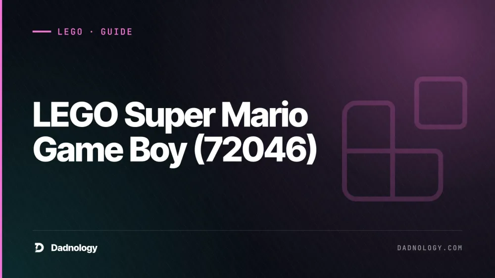 Dadnology title card: LEGO Super Mario Game Boy (72046) – The perfect Christmas gift for dads