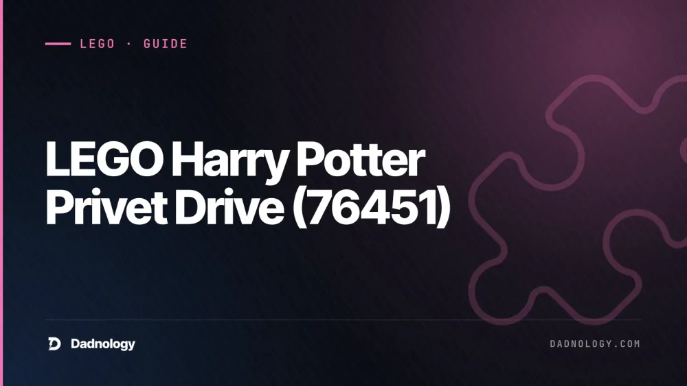 Dadnology title card: LEGO Harry Potter Privet Drive (76451) - Aunt Marge's visit