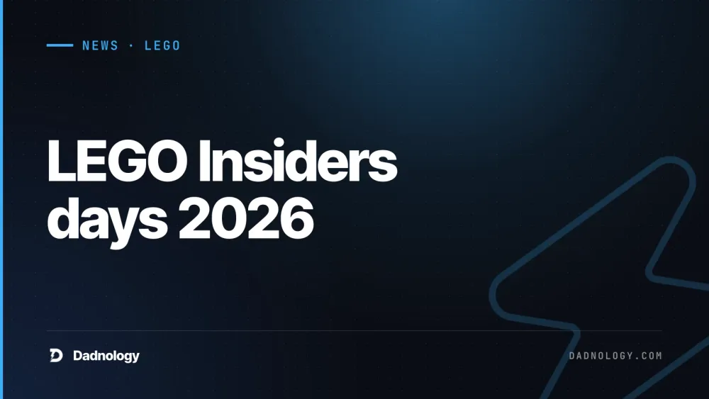 Dadnology title card: LEGO Insiders days 2026: Free gifts & double points (July 7-12)