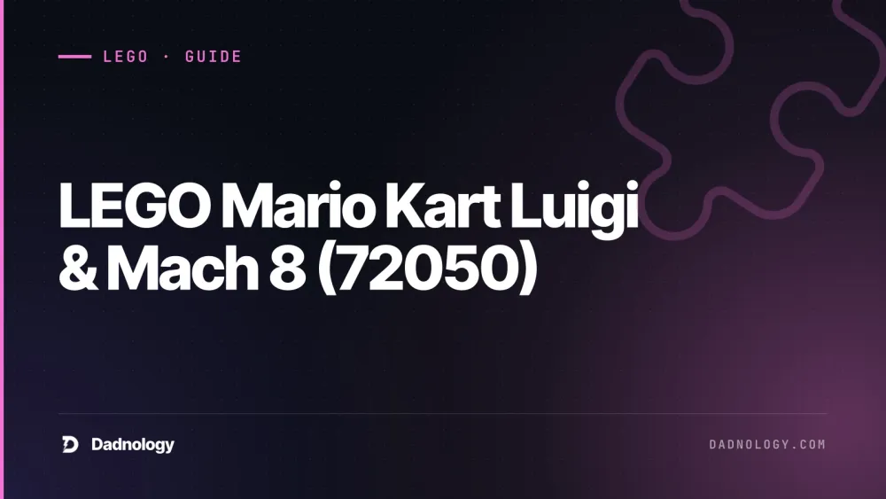 Dadnology title card: LEGO Mario Kart Luigi & Mach 8 (72050) review: Player two joins
