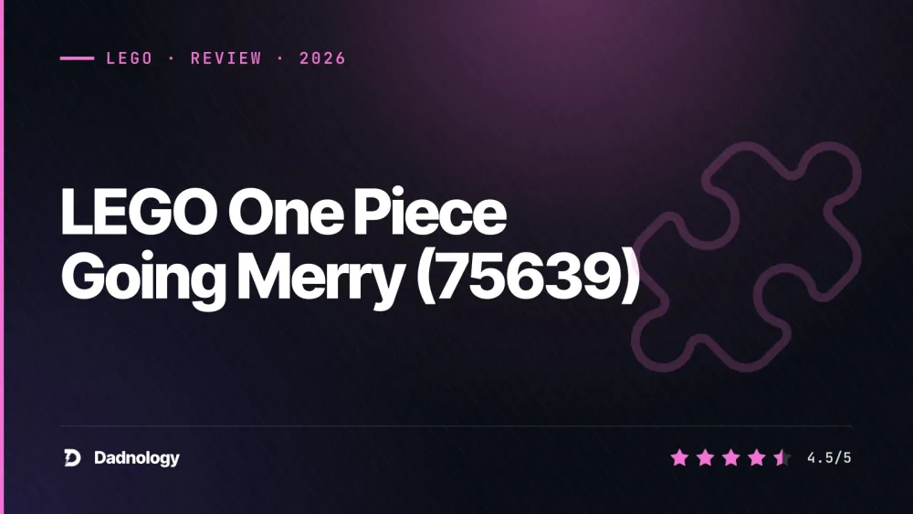 Dadnology title card: LEGO One Piece Going Merry (75639) review: The heart of the crew