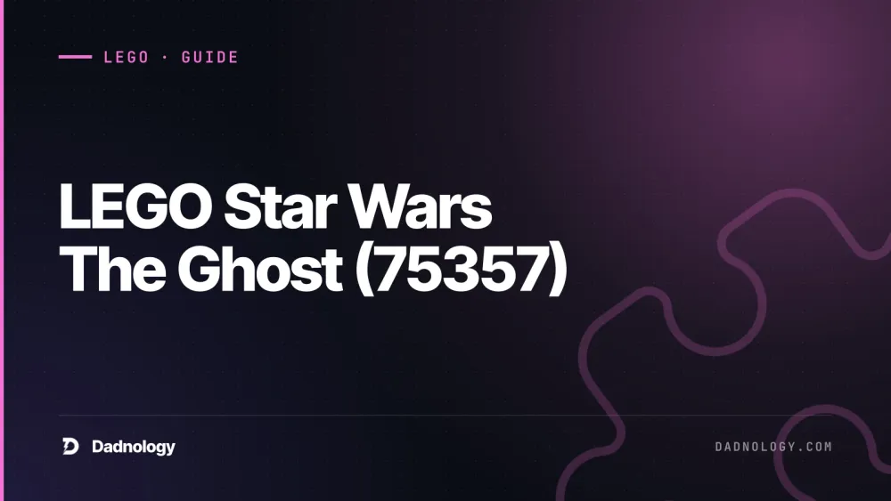 Dadnology title card: LEGO Star Wars The Ghost (75357) review – Rebels icon