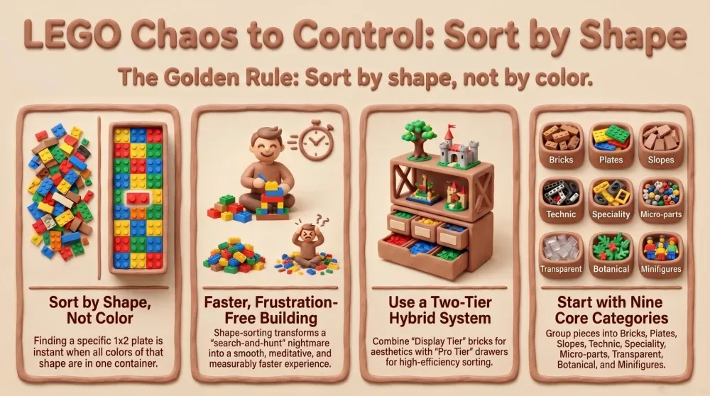 Dadnology guide: LEGO Storage & Sorting Guide: The Anti-Chaos System (2026)