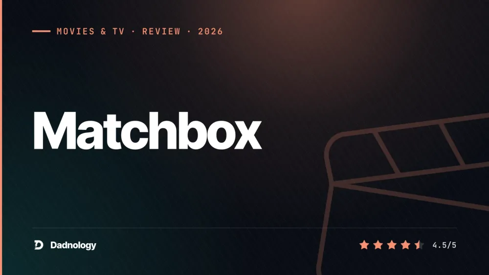 Dadnology title card: Matchbox (2026) review: John Cena delivers the ultimate die-cast action comedy