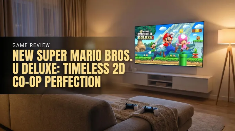 Mario, Luigi, Toadette, and Nabbit sprinting and jumping across a colorful 2D Mario course