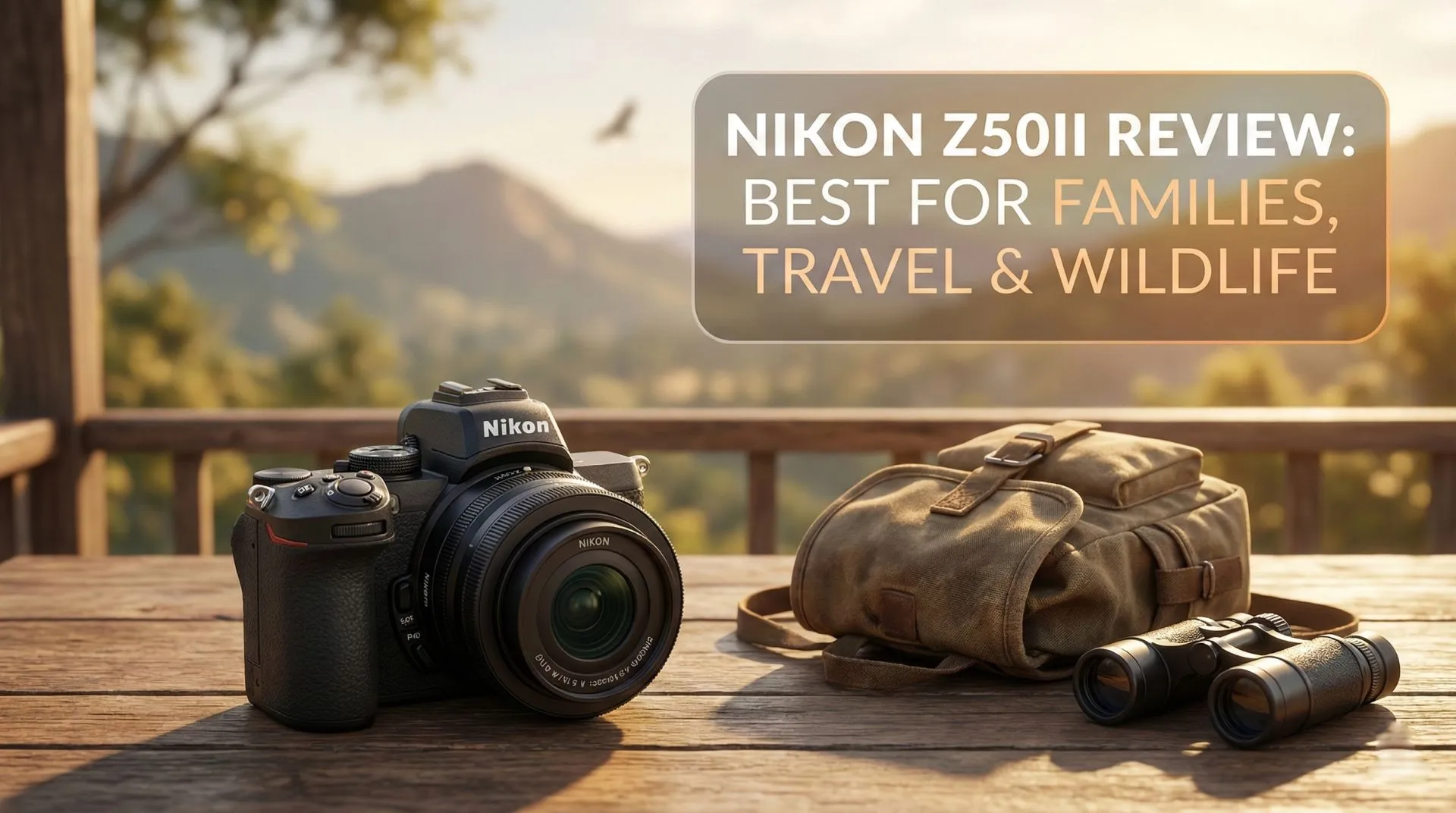 Nikon Z50II camera with 24mm pancake and 18-140mm DX zoom lens