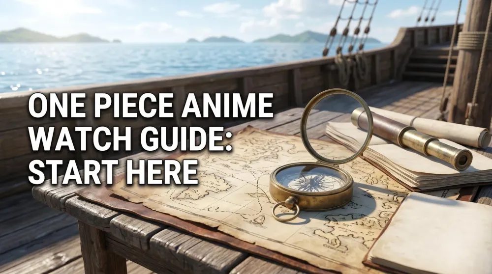 The Straw Hat crew from the One Piece anime sailing the Going Merry