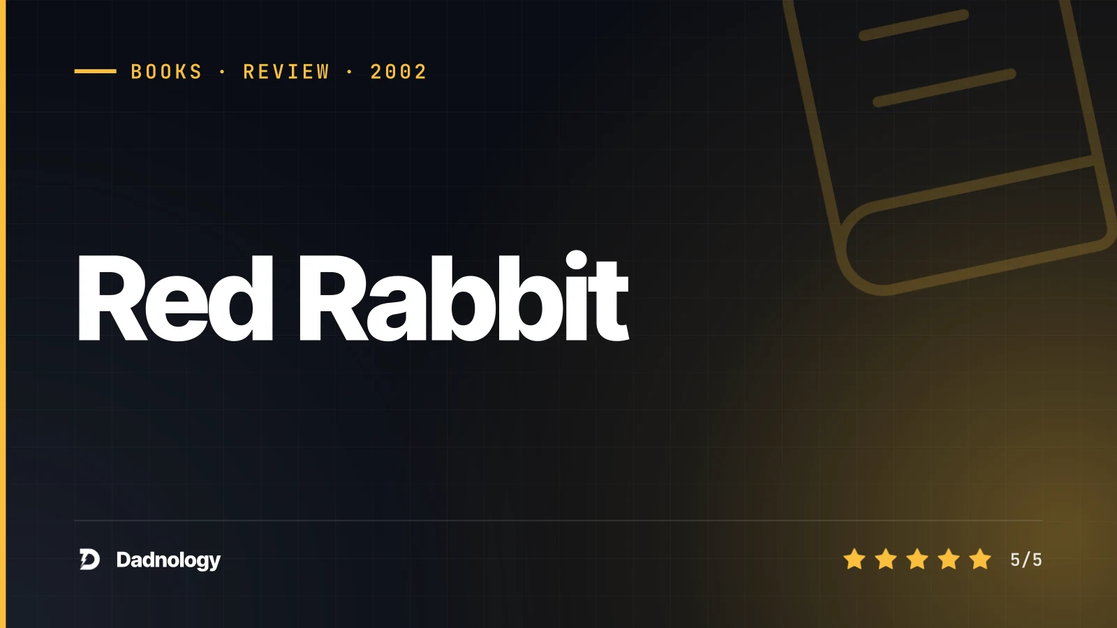 Dadnology title card: Red Rabbit review – The quiet one, and we love it