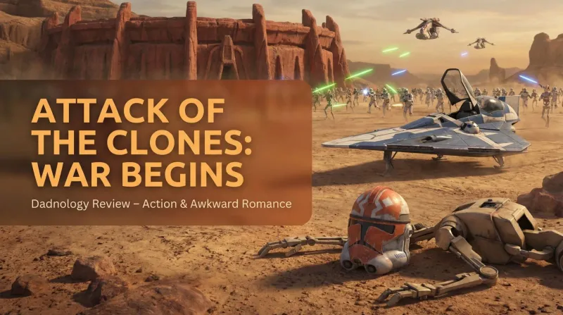 Yoda wielding a lightsaber in a duel against Count Dooku