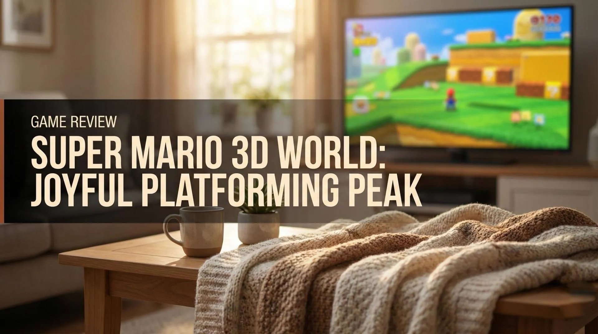 Mario, Luigi, Peach, and Toad in Cat Suits sprinting across colorful platforms