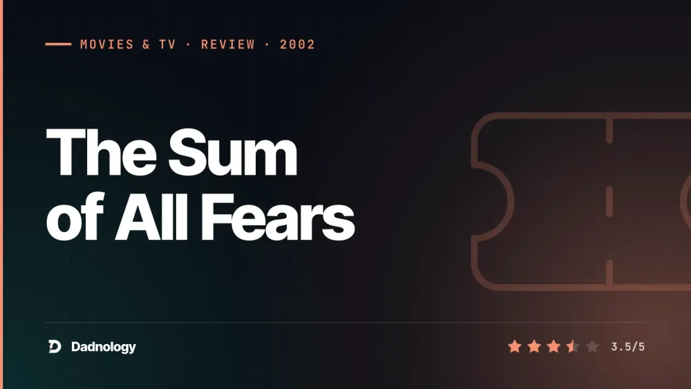 Dadnology title card: The Sum of All Fears (2002) review – Right scene, wrong Ryan