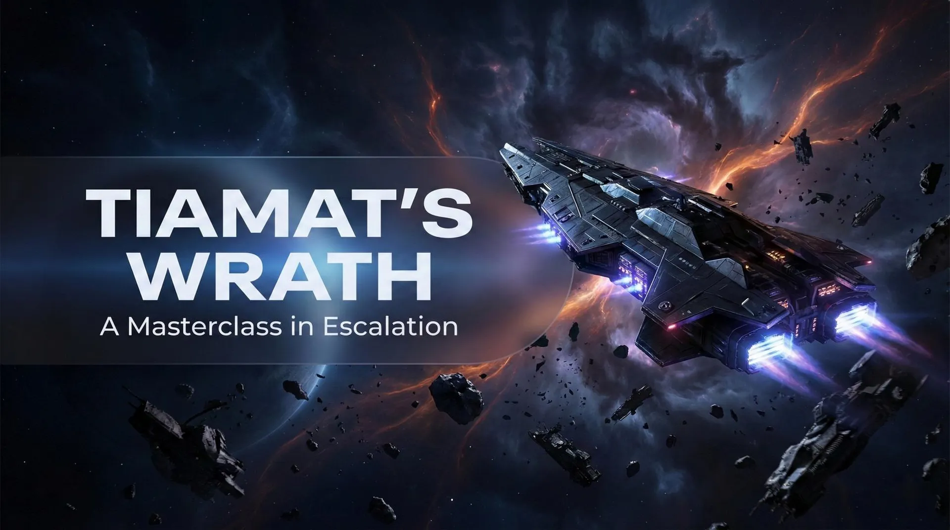 Tiamat's Wrath book cover featuring a Laconian dreadnought