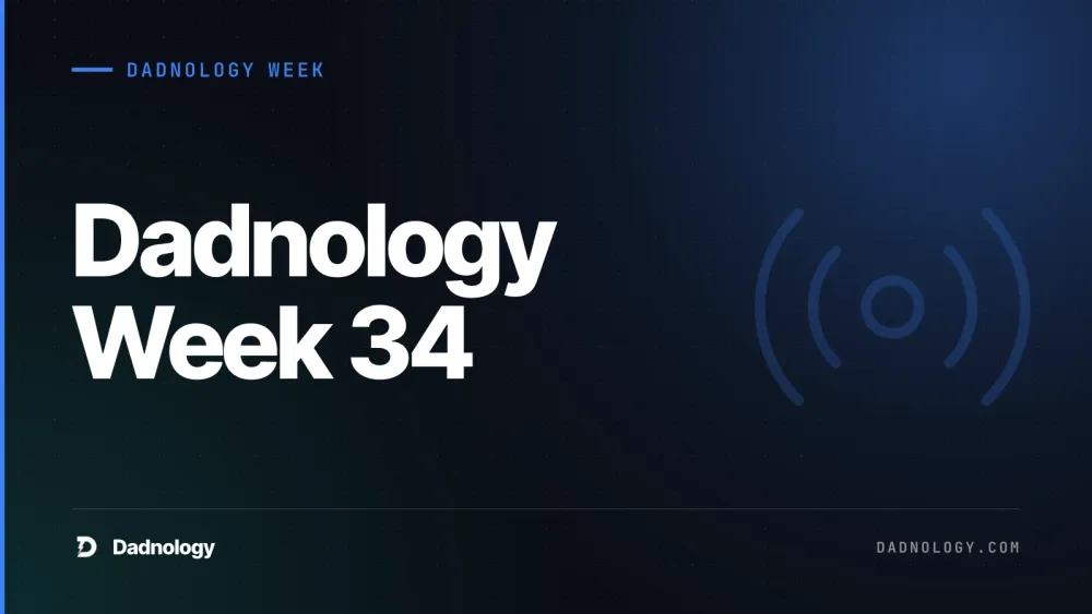 Dadnology title card: Dadnology Week 34: The Gladiator marathon meets a Switch 2 price hike