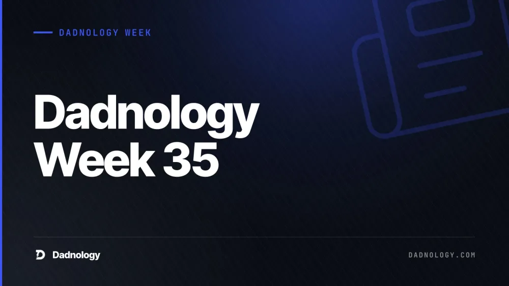 Dadnology title card: Dadnology Week 35: Spy thrillers, LEGO's Executor & GTA 6