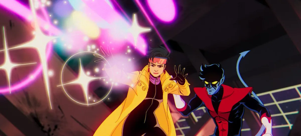 Nightcrawler and Jubilee in action during the X-Men '97 Season 2 finale
