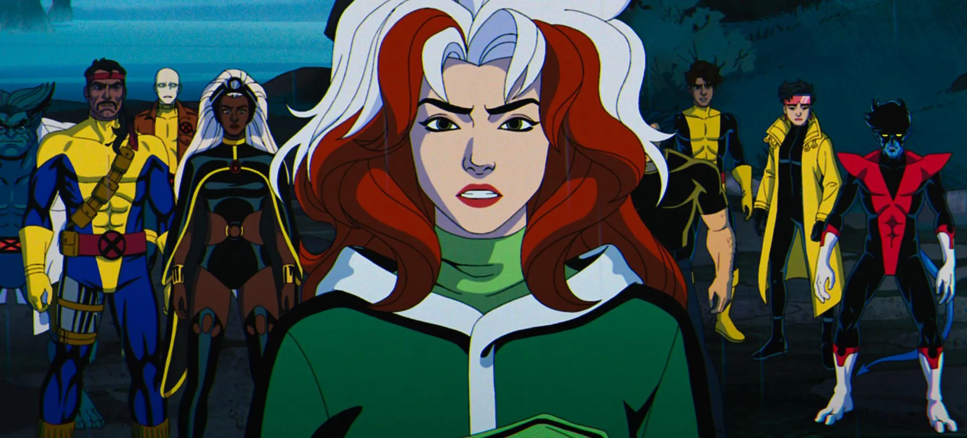 Rogue leads the X-Men team in a tense group portrait from X-Men '97 Season 2