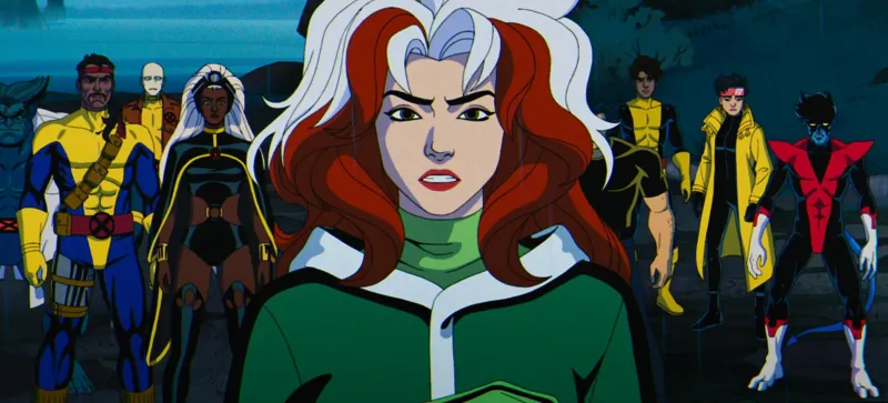 Rogue leads the X-Men team in a tense group portrait from X-Men '97 Season 2