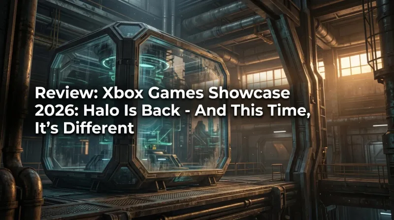 Xbox Games Showcase 2026 key art featuring Halo Campaign Evolved remake and Gears of War E-Day announcements
