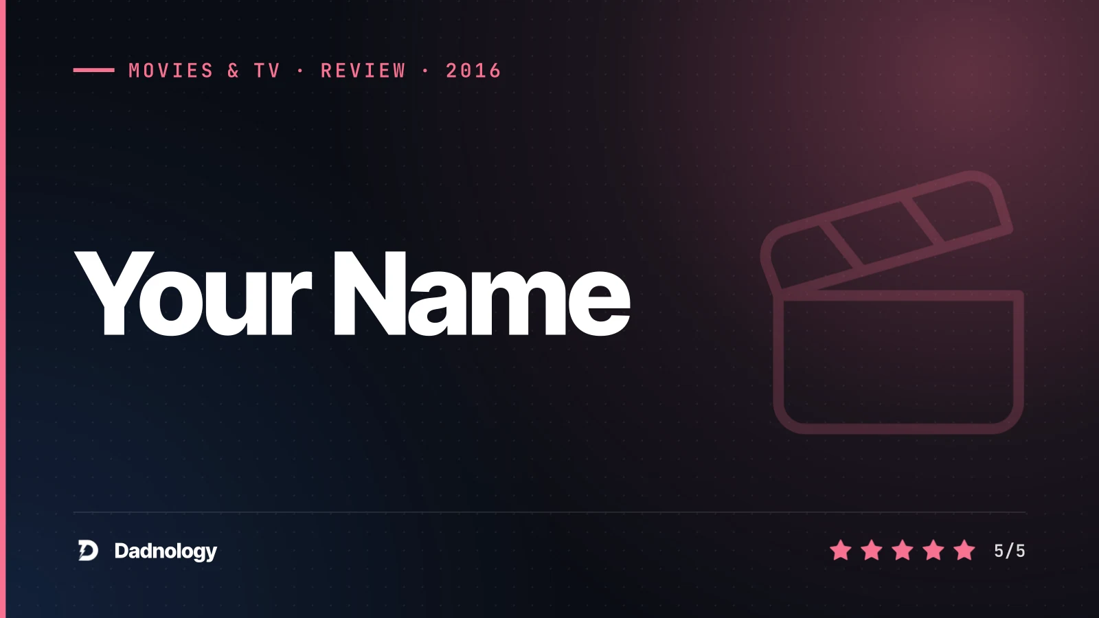 Dadnology title card: Your Name (2016) review: The body-swap masterpiece that broke anime