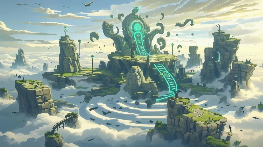 Link gliding over Hyrule in The Legend of Zelda: Tears of the Kingdom