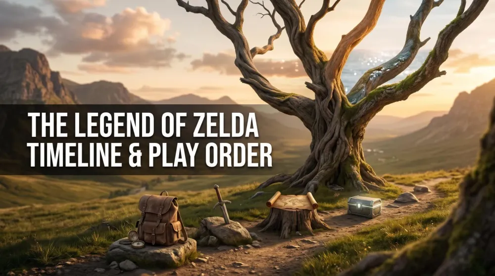 A branching timeline of every Legend of Zelda game from the NES original to Tears of the Kingdom