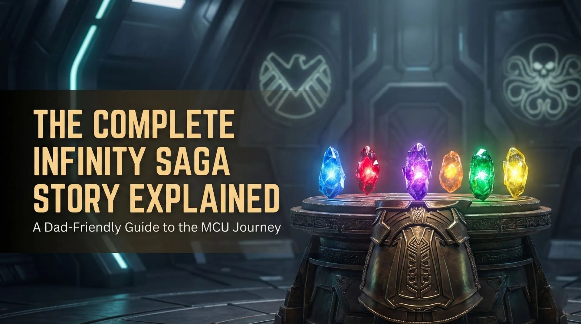 The Infinity Saga – Marvel's Ultimate Heroic Journey Collage of Marvel heroes and Infinity Stones highlighting the Infinity Saga