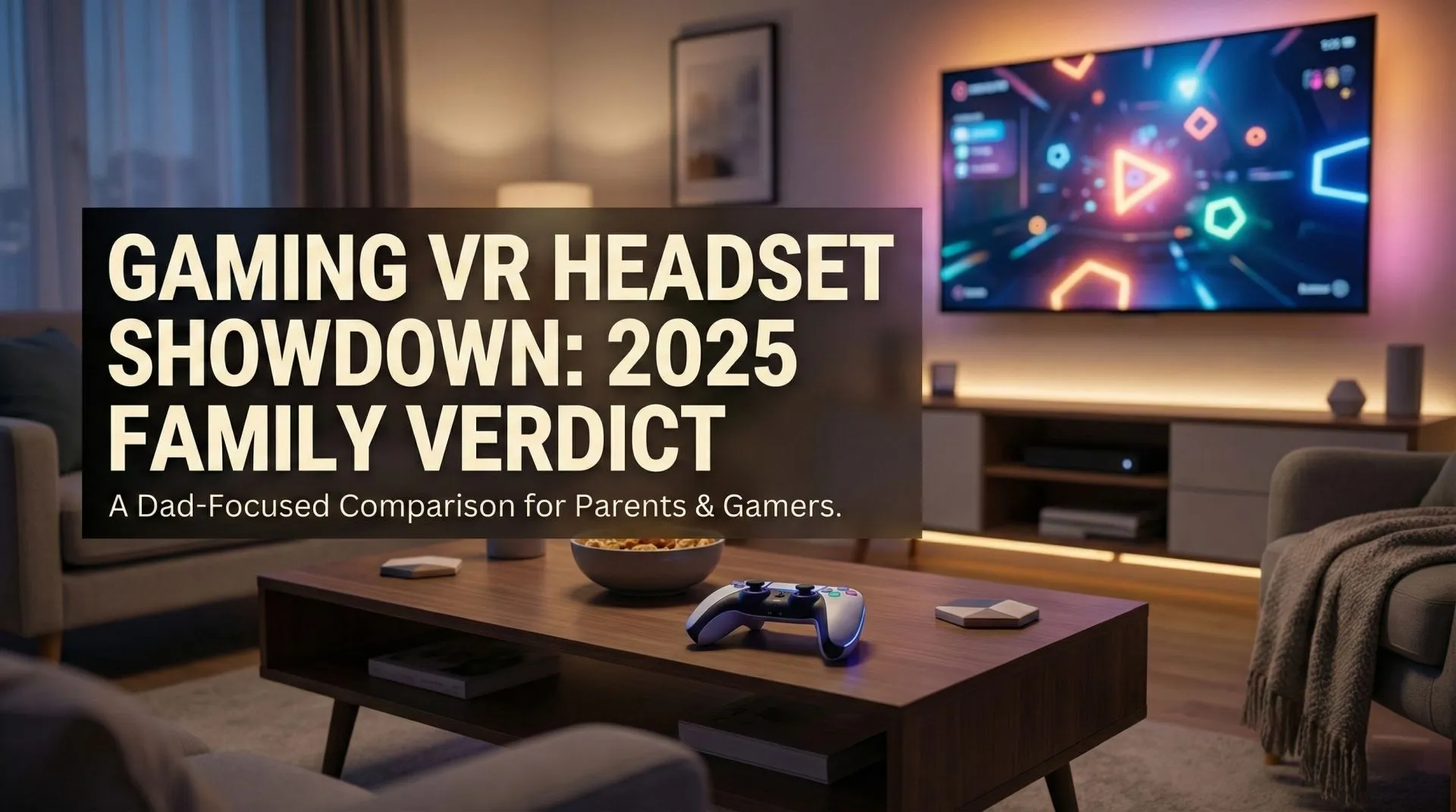 PlayStation VR vs. Meta Quest 3 – Dadnology Verdict Meta Quest 3 headset next to a PlayStation VR headset on a living-room table